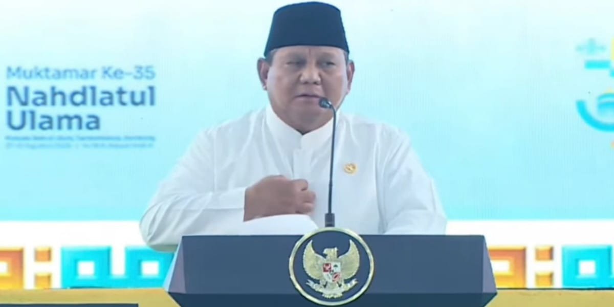 Prabowo Buka Muktamar ke-35 NU di Jombang, Singgung Nasionalisme dan Cinta Tanah Air